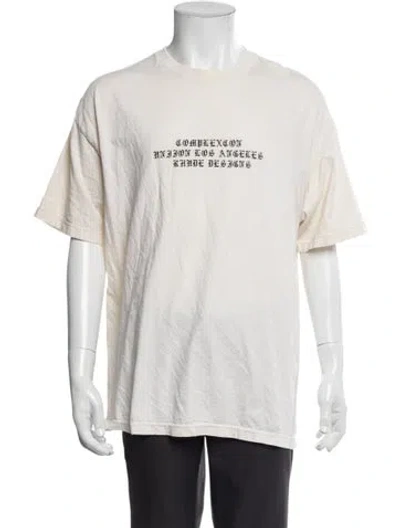 Pre-owned Rhude Graphic Print Crew Neck T-shirt In Neutral