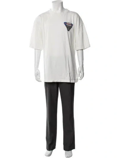 Pre-owned Rhude Graphic Print Crew Neck T-shirt In Neutral