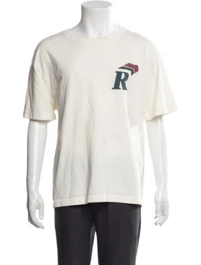 Pre-owned Rhude Graphic Print Crew Neck T-shirt In Neutral