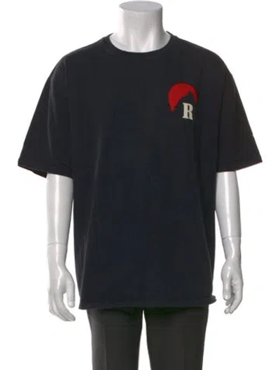 Pre-owned Rhude Graphic Print Crew Neck T-shirt W/ Tags In Black
