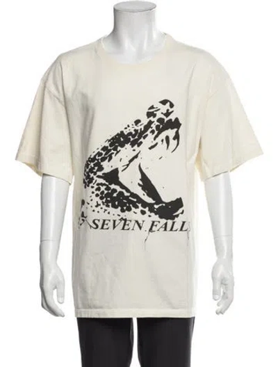 Pre-owned Rhude Graphic Print Crew Neck T-shirt W/ Tags In Neutral