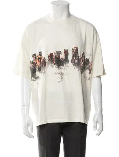 Pre-owned Rhude Graphic Print Crew Neck T-shirt W/ Tags In White