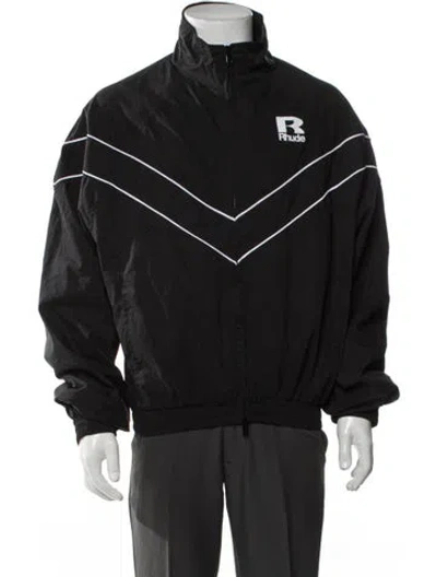 Pre-owned Rhude Graphic Print Jacket In Black