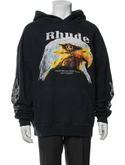 Pre-owned Rhude Graphic Print Jacket In Blue