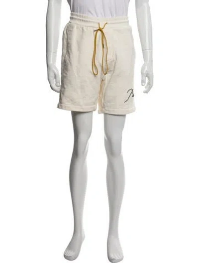 Pre-owned Rhude Graphic Print Jogger Shorts In Neutral