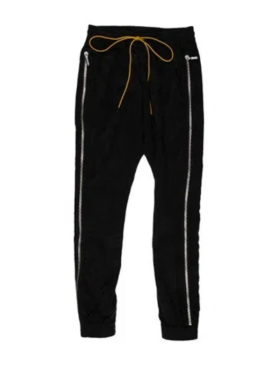 Pre-owned Rhude Graphic Print Joggers In Black