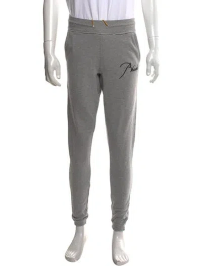 Pre-owned Rhude Graphic Print Joggers In Grey