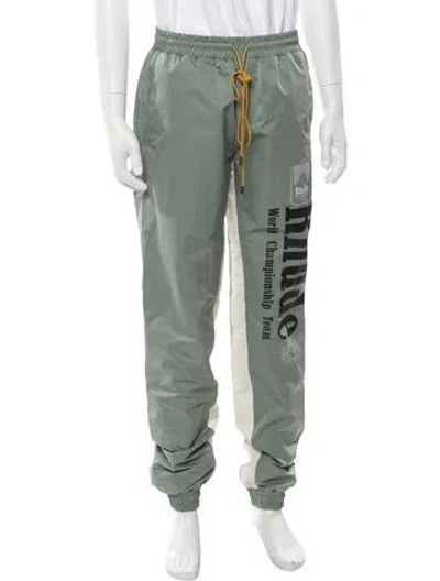Pre-owned Rhude Graphic Print Joggers W/ Tags In Green