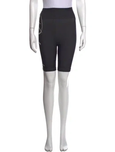 Pre-owned Rhude Graphic Print Knee-length Shorts In Black