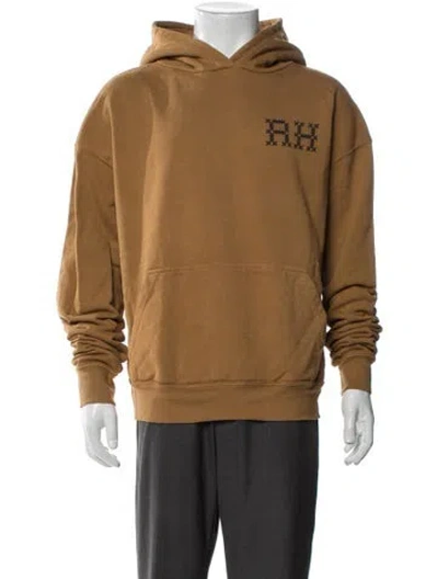 Pre-owned Rhude Graphic Print Mock Neck Pullover In Blue