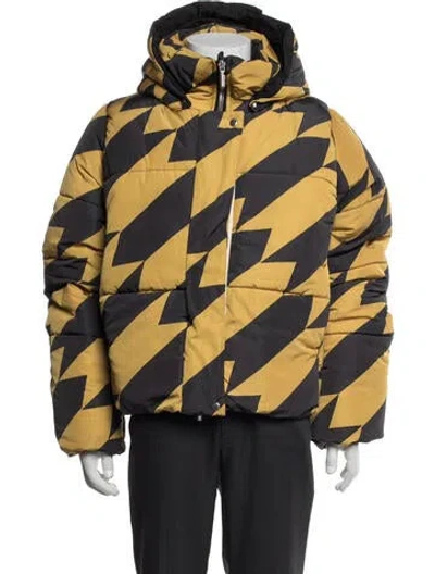 Pre-owned Rhude Graphic Print Puffer Coat In Multicolor