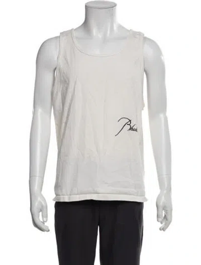 Pre-owned Rhude Graphic Print Scoop Neck T-shirt In Neutral