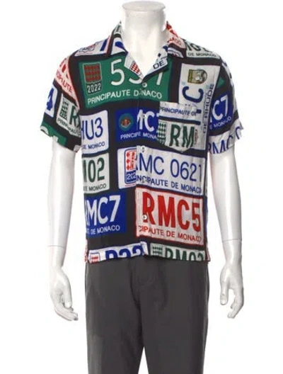 Pre-owned Rhude Graphic Print Short Sleeve Shirt In Multi