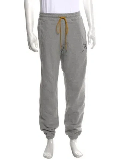Pre-owned Rhude Graphic Print Sweatpants In Grey
