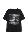 Rhude Graphic Print Crew Neck Short Sleeve T-shirt In Blue