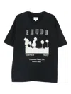 Rhude Thousand Palms Logo-print Cotton-jersey T-shirt In Black