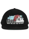 Rhude Graphic-stamp Cap In Black