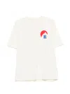 Rhude Crew Neck Graphic Print Short Sleeve T-shirt In White