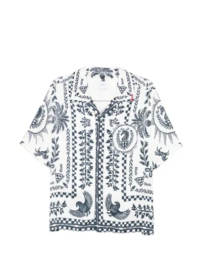 Rhude Graphic-print Shirt In White