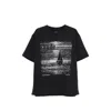 Rhude Graphic Print Crew Neck Short Sleeve T-shirt In Black
