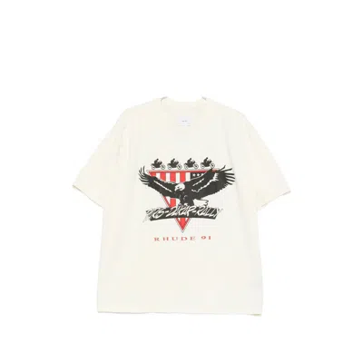 Rhude Graphic-print T-shirt In White