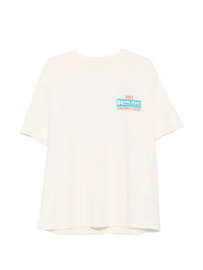 Rhude Graphic-print T-shirt In Neutral
