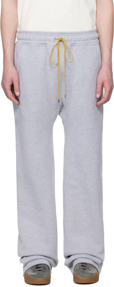 Rhude Gray Classique Sweatpants In Heather Gray