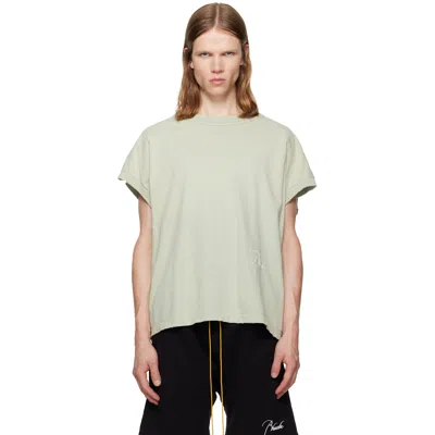 Rhude Green Classique Cutoff Sleeve T-shirt