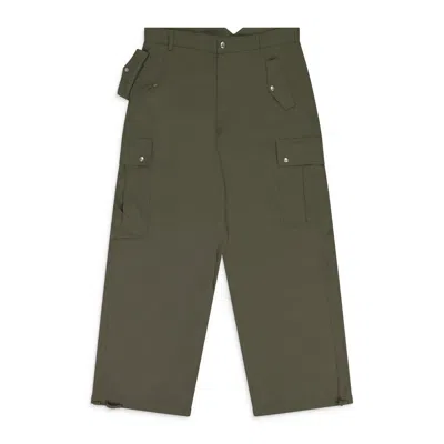 Rhude Cargo Wide-leg Trousers In Green