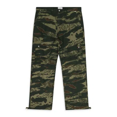 Rhude Camouflage-print Cargo Pants In Green
