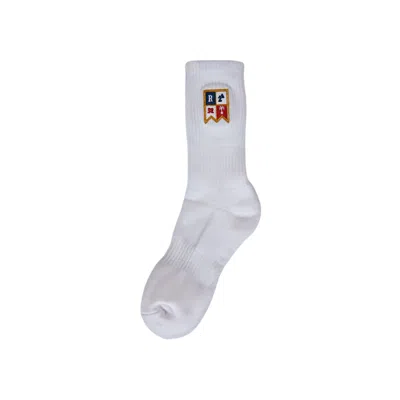 Pre-owned Rhude Harbor Crest Sock 'white/multicolor' | Men's Size Onesize