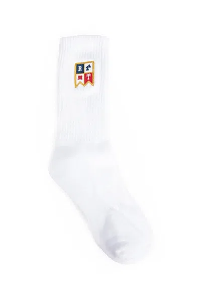 Rhude Harbor Crest Socks In White