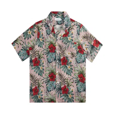 Pre-owned Rhude Hawaiian Logo Rayon Shirt 'mauve/multicolor' | Multi-color | Men's Size S