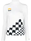 Rhude High-neck Long-sleeve T-shirt In 白色