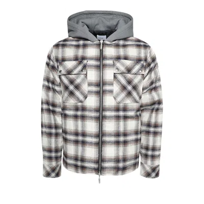 Pre-owned Rhude Hooded Flannel Jacket 'multicolor/brown' | Men's Size M