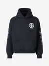 Rhude Hooded Sweatshirt In Black