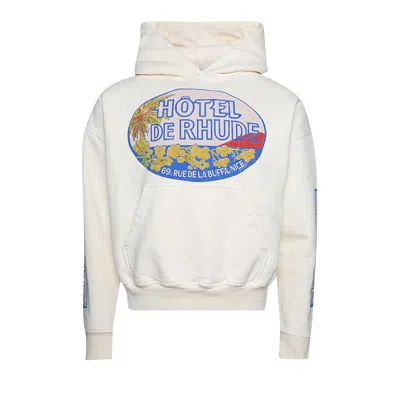 Pre-owned Rhude Hotel Hoodie 'vintage White' | Men's Size Xl