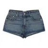 Rhude Indigo Low-waist Denim Shorts In Blue