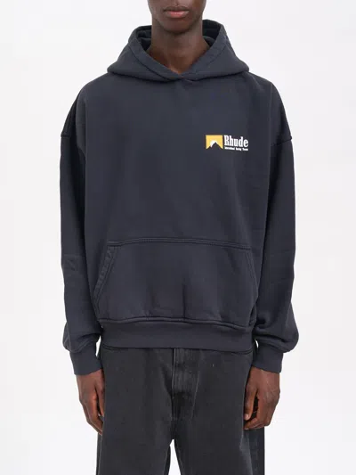 Rhude International Racing Logo Sweatshirt In Black
