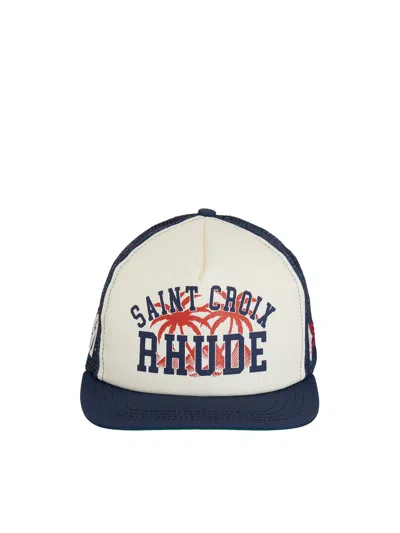 Rhude Ivory Trucker Saint Croix Hat For Men