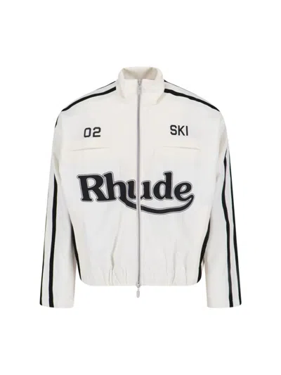 Rhude Logo-print Jacket In White