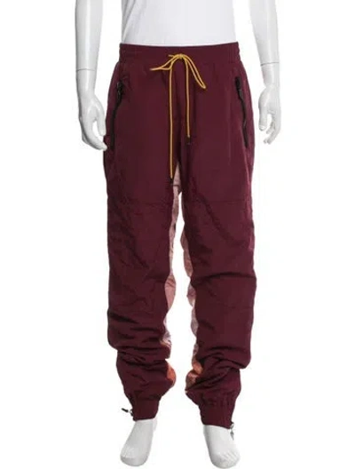 Pre-owned Rhude Joggers In Burgundy