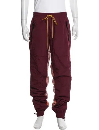 Pre-owned Rhude Joggers In Burgundy