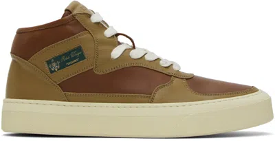Rhude Khaki & Brown Cabriolets Sneakers In Khaki/camel