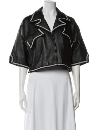 Pre-owned Rhude Lambskin Jacket In Black