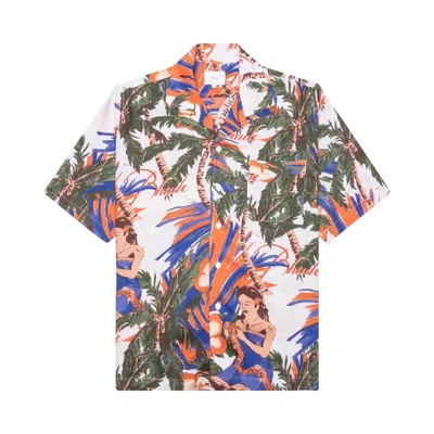 Pre-owned Rhude Le Fleur Linen Shirt 'multicolor'