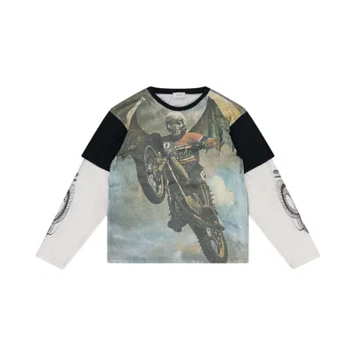 Pre-owned Rhude Leap Of Death T-shirt 'multicolor' | Multi-color | Men's Size L