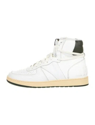 Pre-owned Rhude Leather Animal Print Sneakers In Neutral
