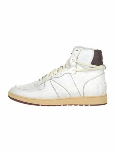 Pre-owned Rhude Leather Sneakers In Neutrals