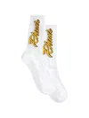 Rhude Legends Script Socks In White